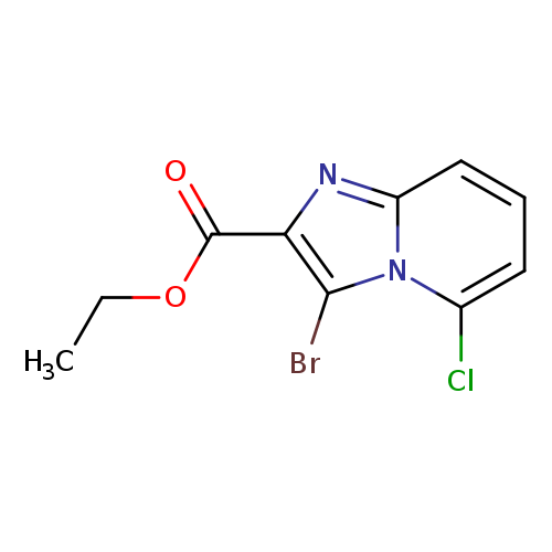 3-Bromo-5-chloroimidazo[1,2-a]pyridine-2-carboxylic acid ethyl ester