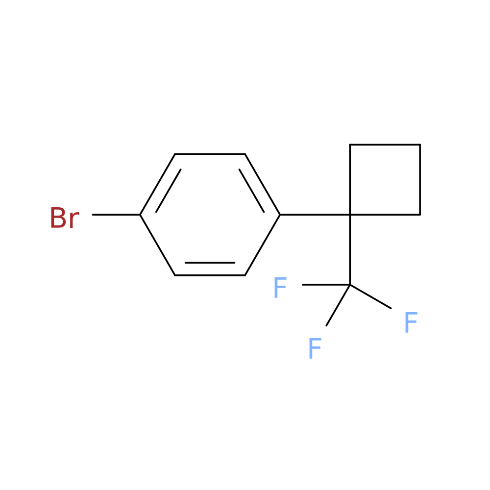 1-bromo-4-[1-(trifluoromethyl)cyclobutyl]benzene