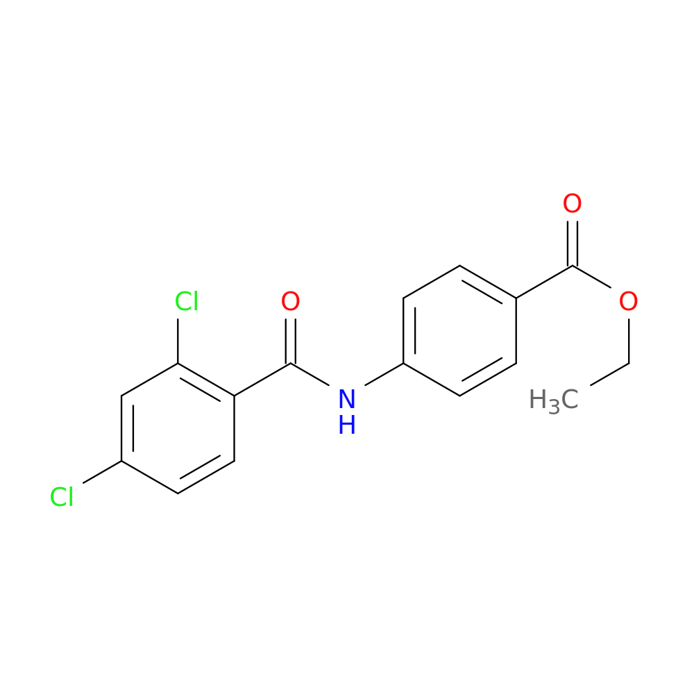 Benzoic acid, 4-[(2,4-dichlorobenzoyl)amino]-, ethyl ester