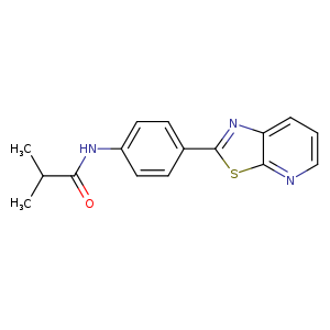 2-methyl-N-(4-{[1,3]thiazolo[5,4-b]pyridin-2-yl}phenyl)propanamide