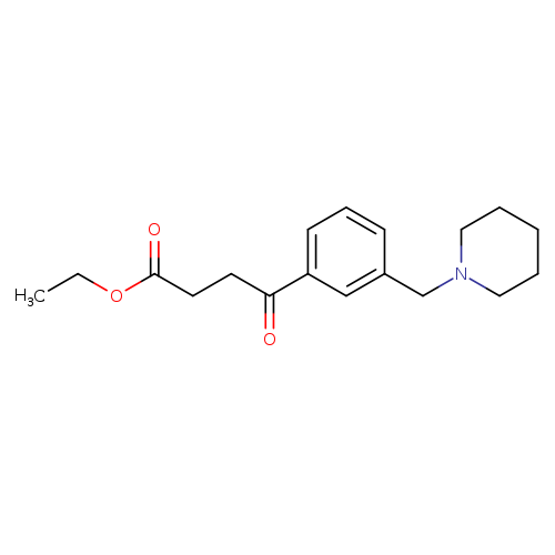 Ethyl 4-oxo-4-[3-(piperidinomethyl)phenyl]butyrate
