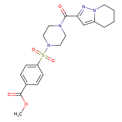 methyl 4-[(4-{4H,5H,6H,7H-pyrazolo[1,5-a]pyridine-2-carbonyl}piperazin-1-yl)sulfonyl]benzoate