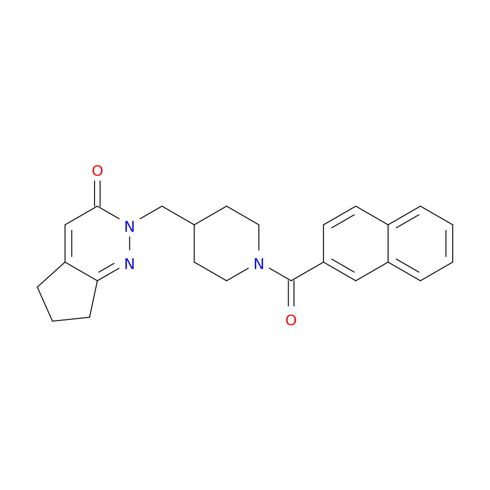 2-{[1-(naphthalene-2-carbonyl)piperidin-4-yl]methyl}-2H,3H,5H,6H,7H-cyclopenta[c]pyridazin-3-one