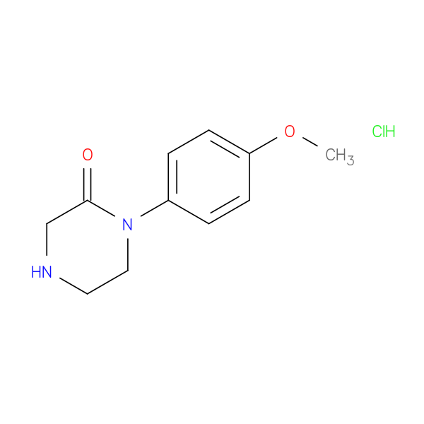 1-(4-methoxyphenyl)piperazin-2-one hydrochloride