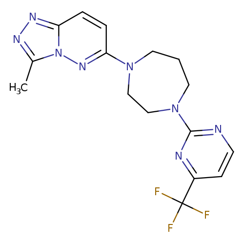 1-{3-methyl-[1,2,4]triazolo[4,3-b]pyridazin-6-yl}-4-[4-(trifluoromethyl)pyrimidin-2-yl]-1,4-diazepane