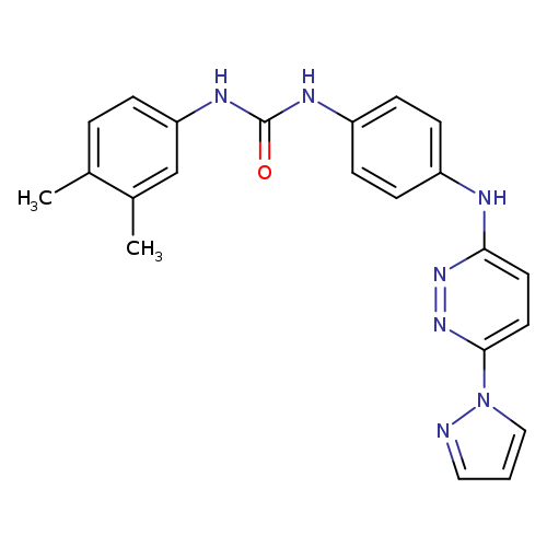 3-(3,4-dimethylphenyl)-1-(4-{[6-(1H-pyrazol-1-yl)pyridazin-3-yl]amino}phenyl)urea
