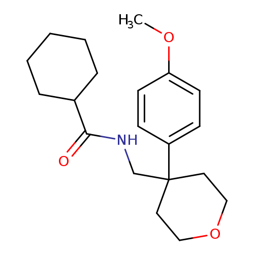 N-{[4-(4-methoxyphenyl)oxan-4-yl]methyl}cyclohexanecarboxamide