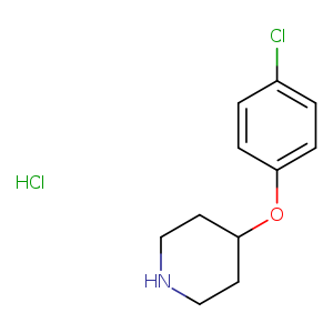 Piperidine, 4-(4-chlorophenoxy)-, hydrochloride