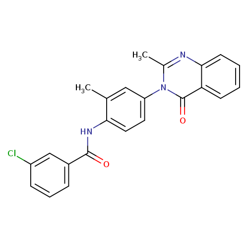 3-chloro-N-[2-methyl-4-(2-methyl-4-oxo-3,4-dihydroquinazolin-3-yl)phenyl]benzamide