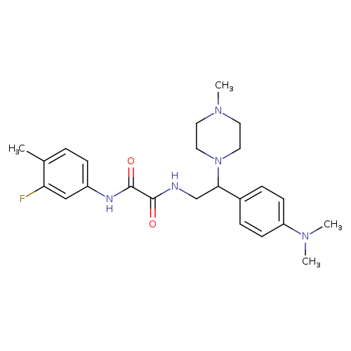 N'-{2-[4-(dimethylamino)phenyl]-2-(4-methylpiperazin-1-yl)ethyl}-N-(3-fluoro-4-methylphenyl)ethanediamide