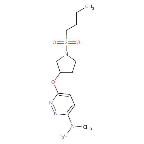 6-{[1-(butane-1-sulfonyl)pyrrolidin-3-yl]oxy}-N,N-dimethylpyridazin-3-amine