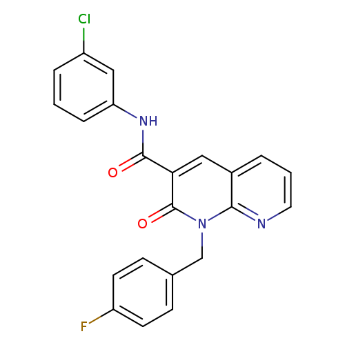 N-(3-chlorophenyl)-1-[(4-fluorophenyl)methyl]-2-oxo-1,2-dihydro-1,8-naphthyridine-3-carboxamide