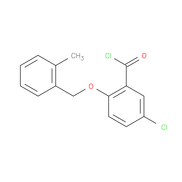5-Chloro-2-[(2-methylbenzyl)oxy]benzoyl chloride