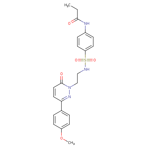 N-[4-({2-[3-(4-methoxyphenyl)-6-oxo-1,6-dihydropyridazin-1-yl]ethyl}sulfamoyl)phenyl]propanamide