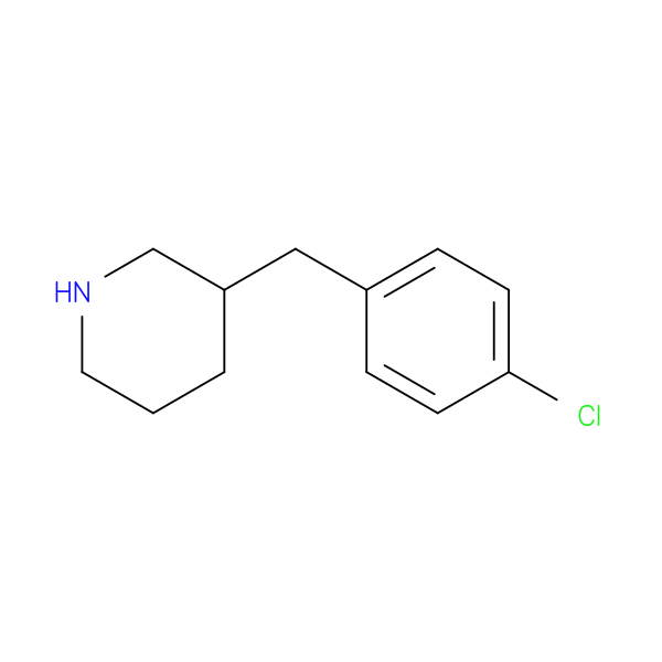 3-[(4-chlorophenyl)methyl]piperidine