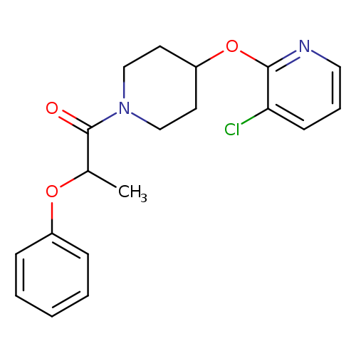 1-{4-[(3-chloropyridin-2-yl)oxy]piperidin-1-yl}-2-phenoxypropan-1-one
