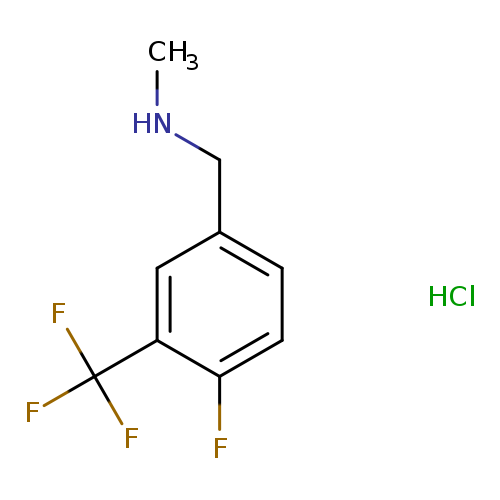 {[4-fluoro-3-(trifluoromethyl)phenyl]methyl}(methyl)aminehydrochloride