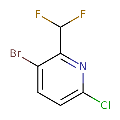 3-bromo-6-chloro-2-(difluoromethyl)pyridine