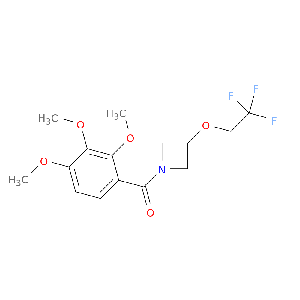 3-(2,2,2-trifluoroethoxy)-1-(2,3,4-trimethoxybenzoyl)azetidine