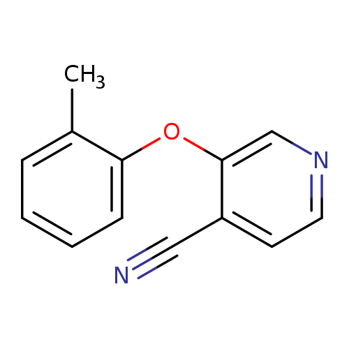 3-(2-methylphenoxy)pyridine-4-carbonitrile
