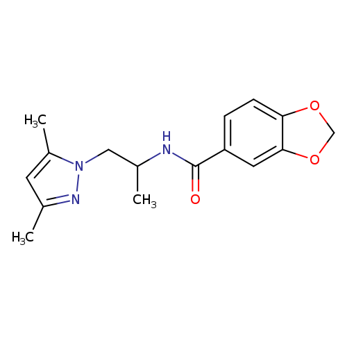 N-[2-(3,5-dimethyl-1H-pyrazol-1-yl)-1-methylethyl]-1,3-benzodioxole-5-carboxamide