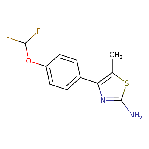 4-[4-(difluoromethoxy)phenyl]-5-methyl-1,3-thiazol-2-amine