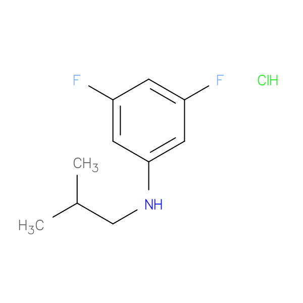3,5-difluoro-N-(2-methylpropyl)aniline hydrochloride