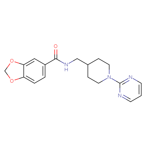 N-{[1-(pyrimidin-2-yl)piperidin-4-yl]methyl}-2H-1,3-benzodioxole-5-carboxamide