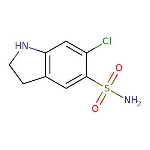 6-chloro-2,3-dihydro-1H-indole-5-sulfonamide