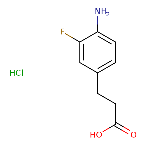 3-(4-amino-3-fluorophenyl)propanoic acid hydrochloride