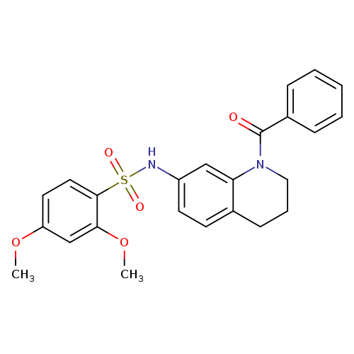 N-(1-benzoyl-1,2,3,4-tetrahydroquinolin-7-yl)-2,4-dimethoxybenzene-1-sulfonamide