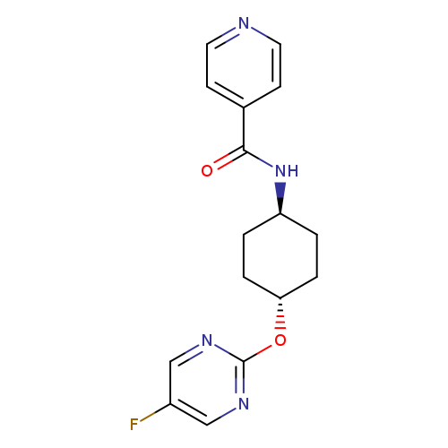 N-[(1r,4r)-4-[(5-fluoropyrimidin-2-yl)oxy]cyclohexyl]pyridine-4-carboxamide
