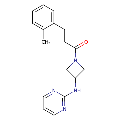 3-(2-methylphenyl)-1-{3-[(pyrimidin-2-yl)amino]azetidin-1-yl}propan-1-one