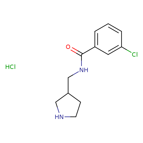 3-CHLORO-N-(PYRROLIDIN-3-YLMETHYL)BENZAMIDE HYDROCHLORIDE
