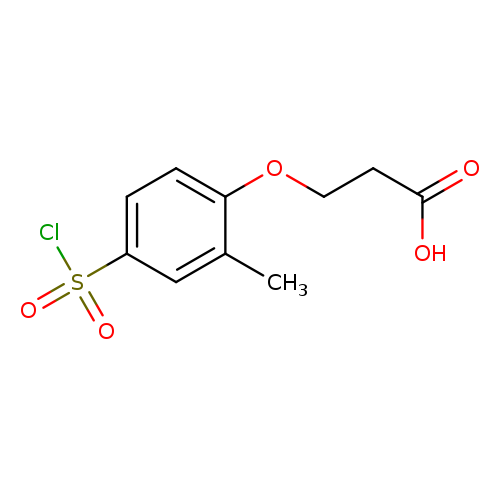 3-[4-(Chlorosulfonyl)-2-methylphenoxy]propanoic acid