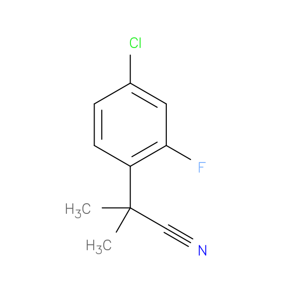 2-(4-chloro-2-fluorophenyl)-2-methylpropanenitrile
