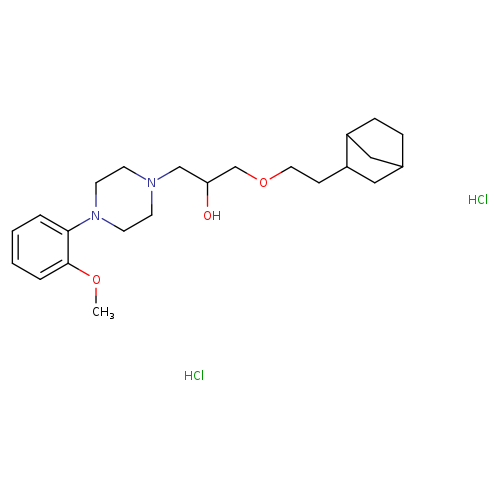 1-(2-{bicyclo[2.2.1]heptan-2-yl}ethoxy)-3-[4-(2-methoxyphenyl)piperazin-1-yl]propan-2-ol dihydrochloride