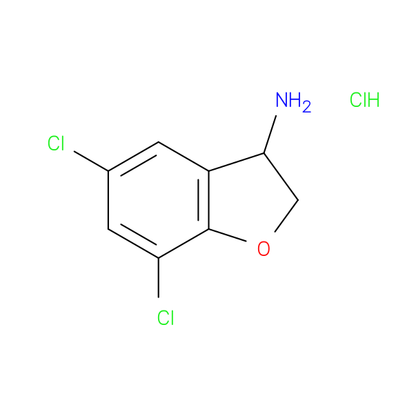 5,7-dichloro-2,3-dihydro-1-benzofuran-3-amine hydrochloride