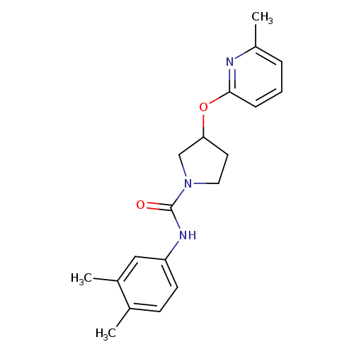 N-(3,4-dimethylphenyl)-3-[(6-methylpyridin-2-yl)oxy]pyrrolidine-1-carboxamide