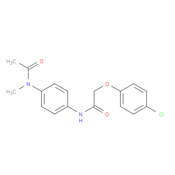 N-{4-[acetyl(methyl)amino]phenyl}-2-(4-chlorophenoxy)acetamide