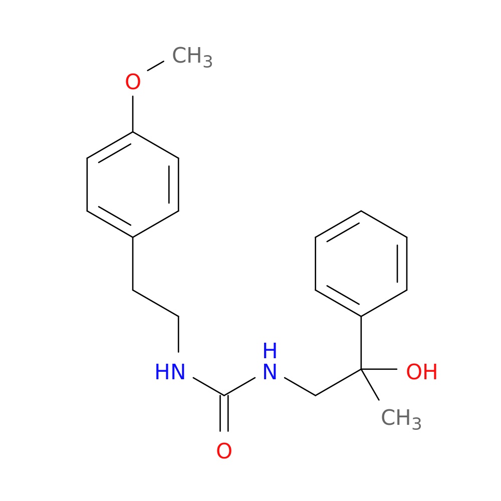 3-(2-hydroxy-2-phenylpropyl)-1-[2-(4-methoxyphenyl)ethyl]urea