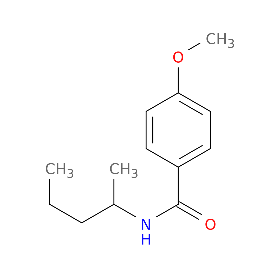 4-methoxy-N-(1-methylbutyl)benzamide