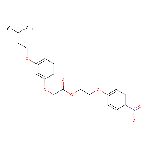 2-(4-nitrophenoxy)ethyl 2-[3-(3-methylbutoxy)phenoxy]acetate