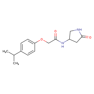 N-(5-oxopyrrolidin-3-yl)-2-[4-(propan-2-yl)phenoxy]acetamide