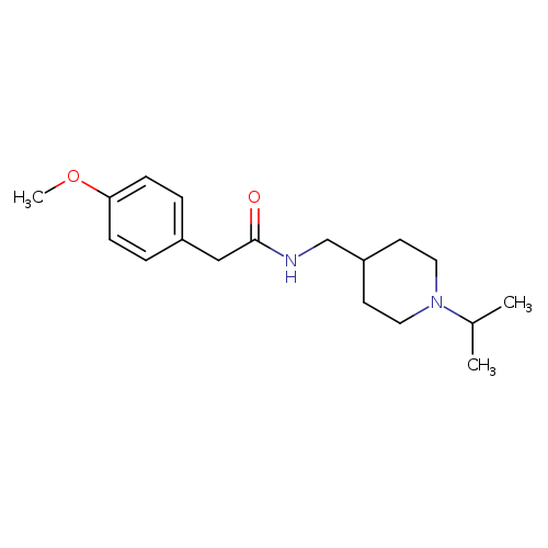 2-(4-methoxyphenyl)-N-{[1-(propan-2-yl)piperidin-4-yl]methyl}acetamide
