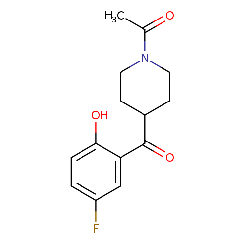 1-[4-(5-FLUORO-2-HYDROXYBENZOYL)-1-PIPERIDINYL]-ETHANONE