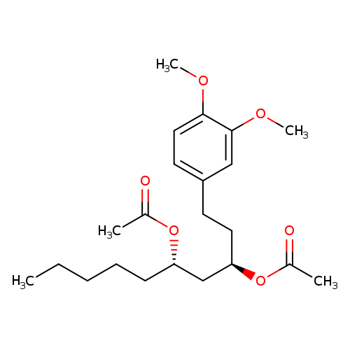 3,5-Decanediol, 1-(3,4-dimethoxyphenyl)-, 3,5-diacetate, (3R,5S)-