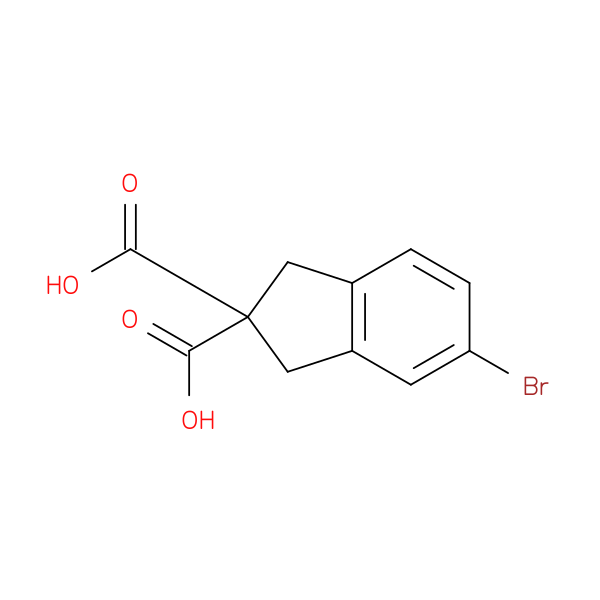5-bromo-2,3-dihydro-1H-indene-2,2-dicarboxylic acid