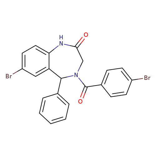7-bromo-4-(4-bromobenzoyl)-5-phenyl-2,3,4,5-tetrahydro-1H-1,4-benzodiazepin-2-one