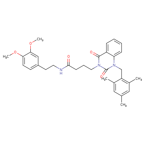 N-[2-(3,4-dimethoxyphenyl)ethyl]-4-{2,4-dioxo-1-[(2,4,6-trimethylphenyl)methyl]-1,2,3,4-tetrahydroquinazolin-3-yl}butanamide